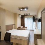 Pohľad na spálňu v apartmáne